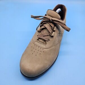 SAS FreeTime Sage Nubuck Leather Womens 9 Oxford Comfort Shoes  USA Made